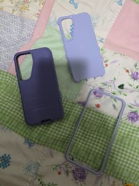 Samsung S25 OtterBox Two-Tone Purple/Lavender Phone Case Set